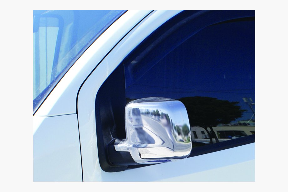 Fiat Fiorino/Qubo 2008–2024 Complete chroom spiegelkappen (2 stuks) OmsaLine - Italiaans roestvrij staal Foto 7
