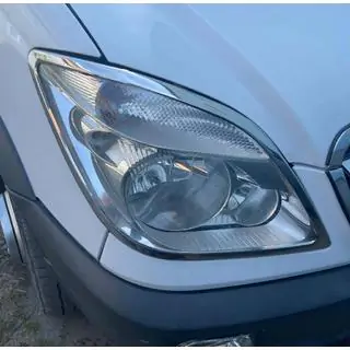 Koplampomlijsting (2006-2013, 2 stuks, RVS) Mercedes Sprinter W906 2006–2018 foto 1