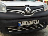 Renault Kangoo 2008–2020 Eendelige bumpergrille (RVS) foto 4