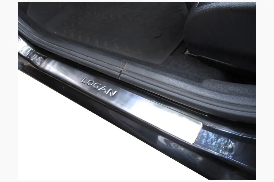 Renault Logan I 2008–2013 OmsaLine instaplijsten (set 4 st., RVS) Image