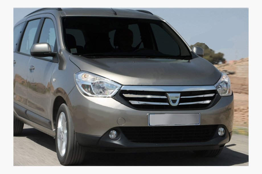 Renault Lodgy 2013–2022 Grille sierlijsten (set van 4, RVS) Image