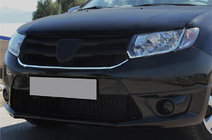 Renault Sandero 2013–2022 RVS grille sierlijsten foto 1