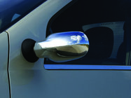 Renault Logan I 2005–2008 Complete spiegelkappen (2 stuks) Carmos - Verchroomd kunststof foto 5