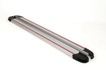 Opel Vivaro 2001–2015 Side steps Maya Red-Grey (2 st., aluminium) Lang foto 3