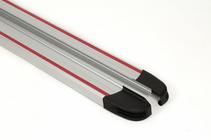 Opel Vivaro 2001–2015 Side steps Maya Red-Grey (2 st., aluminium) Lang foto 2