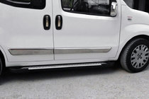 Peugeot Bipper 2008–2017 Side steps Allmond Grey (set van 2, aluminium) foto 1