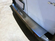 Fiat Doblo II 2010–2022 Achterbumperbeschermlijst met omgezette rand NataNika (RVS) foto 1