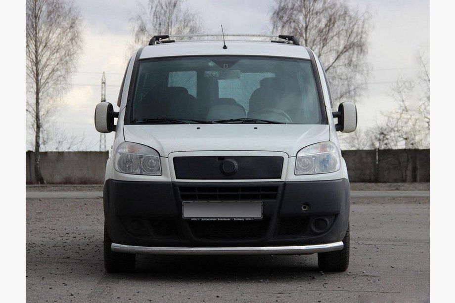 Fiat Doblo I 2005–2010 Voorbeschermbeugel ST008 (2 stuks, RVS) Image
