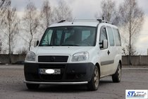 Fiat Doblo I 2005–2010 Voorbeschermbeugel ST008 (2 stuks, RVS) foto 2