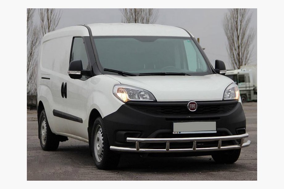 Fiat Doblo II 2010–2022 Frontbeschermer ST016-3 (RVS) 51/51 mm Image