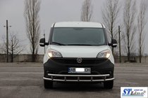 Fiat Doblo II 2010–2022 Frontbeschermer ST016-3 (RVS) 51/51 mm foto 3