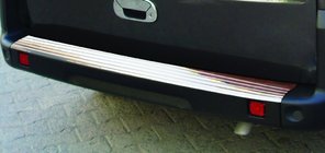 Fiat Doblo I 2001–2005 OmsaLine RVS achterbumper beschermlijst Mat foto 2