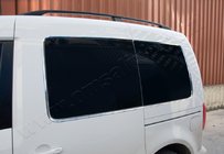 Volkswagen Caddy 2004–2010 RVS raamomlijsting achterruiten (12 stuks) foto 1