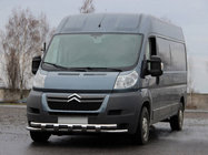 Peugeot Boxer 2006–2025 Voorste bullbar ST015 (RVS) foto 1
