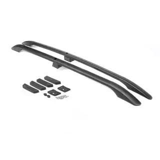 Aluminium dakrails (Caravan, zwart)