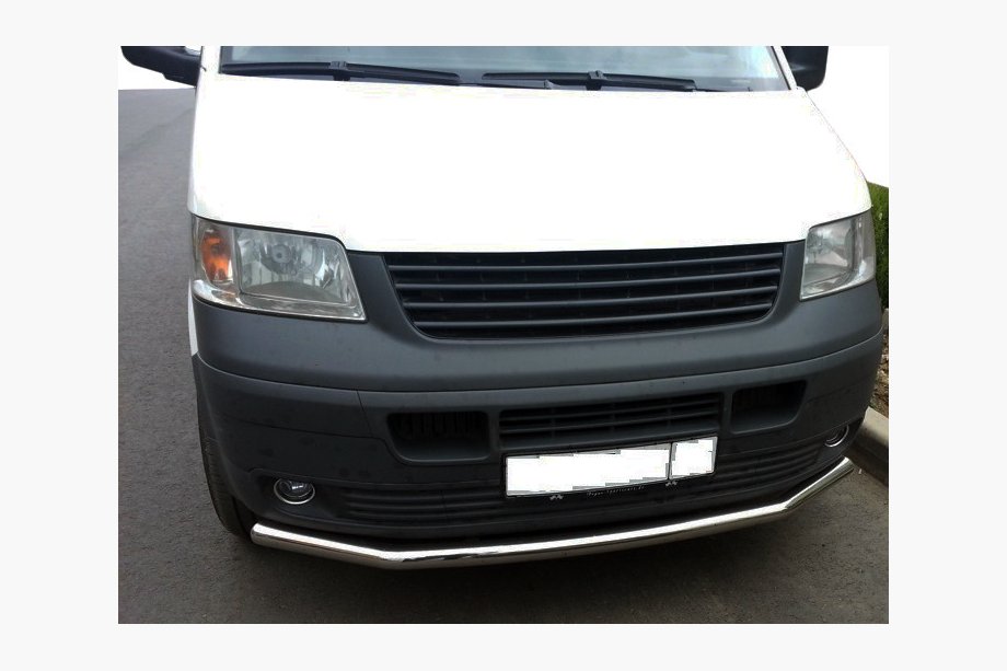 Volkswagen T5 Transporter 2003–2010 Enkele RVS voorbescherming 60 mm Foto 2