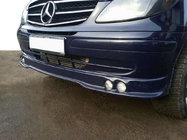 Mercedes Vito W639 2004–2014 Voorbumper lipspoiler voor 4 koplampen (spuitklaar) foto 1