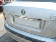 Skoda Octavia II A5 2006–2010 Chromen strip boven kenteken (RVS) foto 1