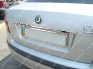 Skoda Octavia II A5 2010–2013 Chromen sierlijst boven kenteken Carmos (RVS) foto 4