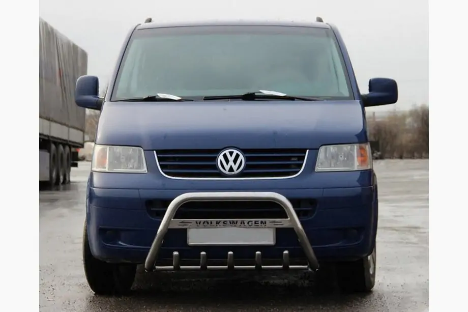 Volkswagen T5 Caravelle 2004–2010 Bullbar WT003 (RVS) Image