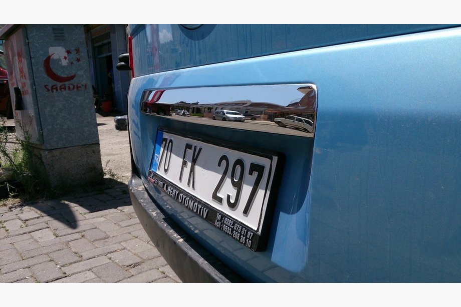 Citroen Nemo 2007–2017 Sierlijst boven kentekenplaat (RVS) OmsaLine - Italiaans roestvrij staal Foto 3