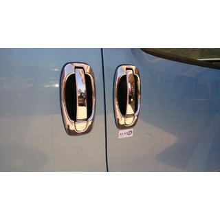 RVS deurgreepcovers + omlijsting (8-delig) foto 4