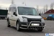 Ford Connect 2010–2013 Bullbar met dubbele buizen WT003-Plus-2 (RVS) foto 3