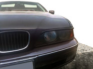 BMW 5 Serie E39 1996–2003 Koplampwimpers (2 stuks, zwart) foto 1