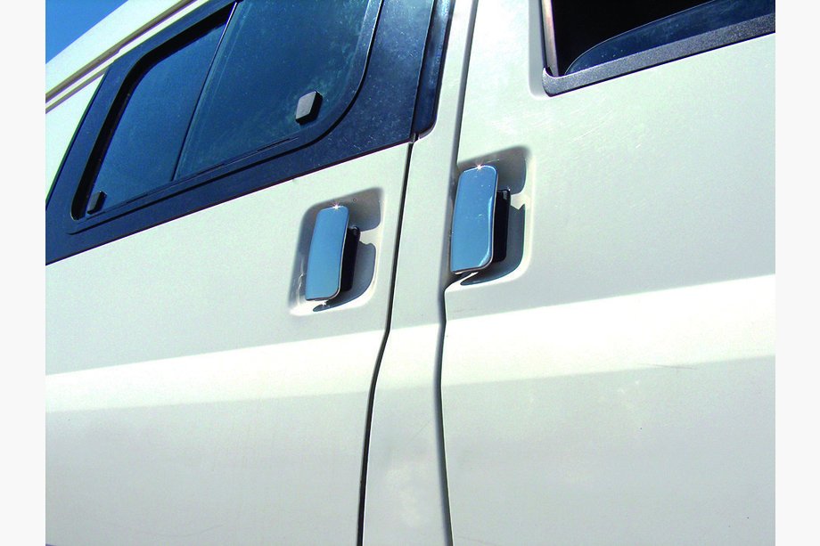 Ford Transit 2000–2014 Chroom deurgreepcovers (Omsa, 4-deurs, RVS) Image