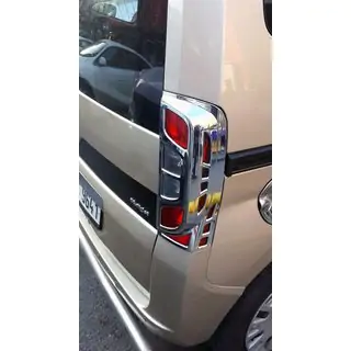 Chromen remlichtcovers met bocht (set van 2, kunststof) Peugeot Bipper 2008–2017 foto 3