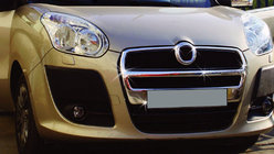 Fiat Doblo II 2010–2022 RVS sierlijsten voor radiateurgrille (2010-2015, volledige set) Carmos - Turks staal foto 1