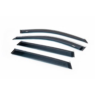 Raamdeflectors met chroomstrip (4 stuks, HIC) BMW X1 F48 2015–2022 foto 1