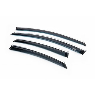 Raamwindschermen met chroomstrip SD (4 st., HIC) Ford Mondeo 2008–2014 foto 1