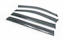 Mercedes GL/GLS-klasse X166 2012–2019 Raamwindschermen met chroomlijst (4 stuks, HIC) foto 1
