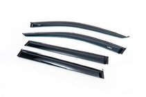 Jeep Cherokee KL 2013– Raamdeflectors met chroomstrip (4 stuks, HIC) foto 1