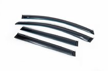 Volvo XC70 2007–2013 Raamdeflectors met chroomstrip (4 stuks, HIC) foto 1