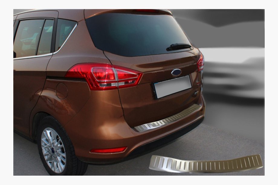 Ford B-Max 2012–2017 OmsaLine rvs chromen achterbumperbeschermer Image