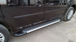 Volkswagen Caddy 2015–2020 Side steps Allmond Grey (2 stuks, aluminium) Maxi basis foto 1