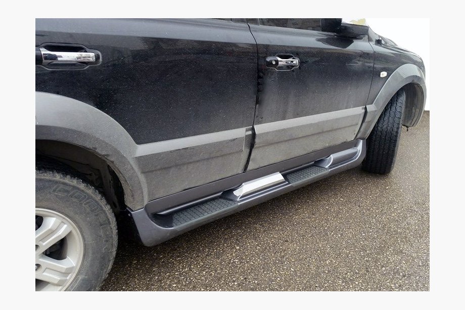 Kia Sorento I BL 2002–2009 Kunststof side steps (kunststof) Image