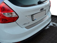 Ford Focus III 2011–2017 Achterbumperbeschermer Natanika (RVS) 2011-2014, Sedan foto 1