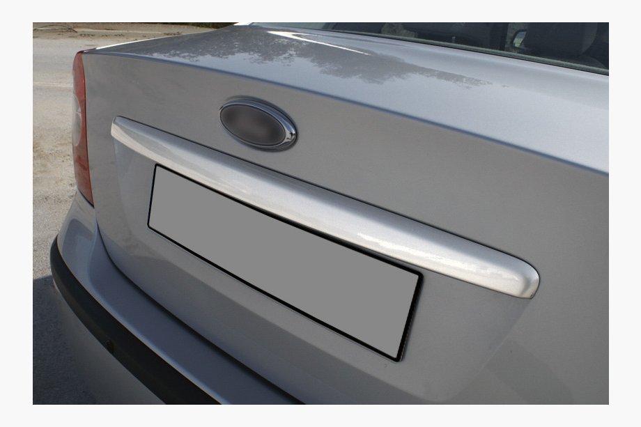 Ford Focus II 2005–2008 Sierlijst voor kofferbakdeksel (Sedan, RVS) Carmos - Turks staal Image