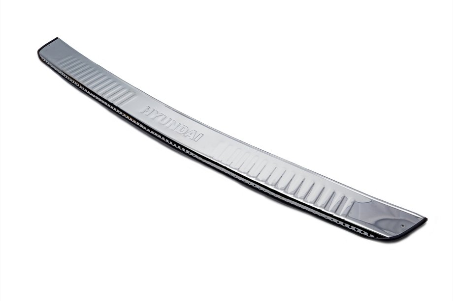 Hyundai H300, H1, Starex 2008–2020 RVS achterbumperbeschermplaat met omgezette rand Carmos Image