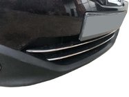 Nissan Qashqai 2010–2014 Afgeprijsd! Sierstrips voor de onderste grille (2 stuks, RVS) foto 1