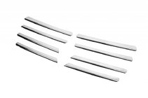 Opel Vivaro 2001–2015 RVS sierlijsten voor grille 2001-2007 (8 stuks, RVS) foto 2