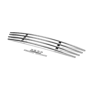 Eendelige bumpergrille (RVS) foto 2