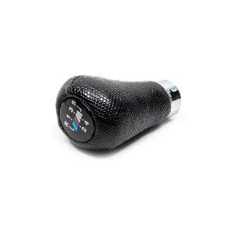 OEM versnellingspookknop (kunstleer, zwart krokodillenmotief) BMW 3 Serie E30 1982–1994 foto 1
