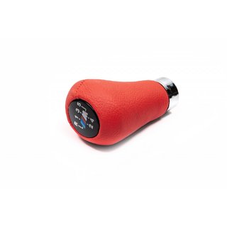 OEM schakelpookknop (kunstleer, rood glad)