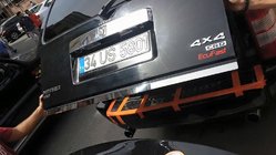 Dodge Nitro 2006–2011 RVS kofferbakrand foto 2