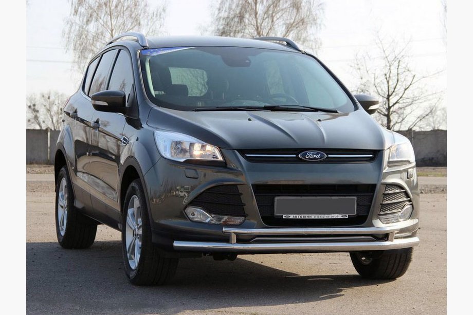 Ford Kuga/Escape 2013–2019 Voorbeschermbeugel ST014 (RVS) 60/42 mm Image