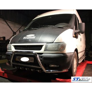 Bullbar WT003-Plus (2000-2006, RVS) Ford Transit 2000–2014 foto 2